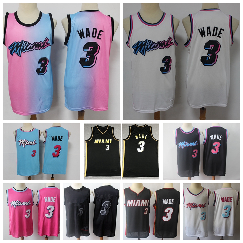 

2021 Mens Dwyane Wade Swingman Basketball Jersey MiamiH City 2021 Edition Authentic Stitched Dwyane 3 Wade Jersey With Real Logo Tags, Black;red