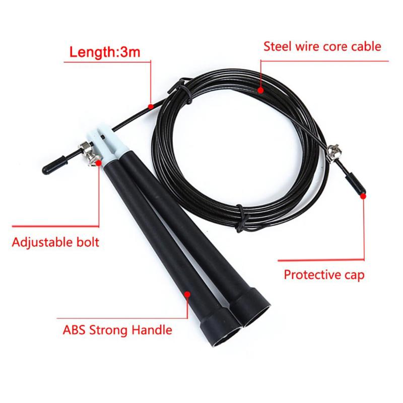 

Jump Skipping Ropes Cable Steel Adjustable Fast Speed ABS Handle Jump Ropes Crossfit Training Boxing Sports Exercises