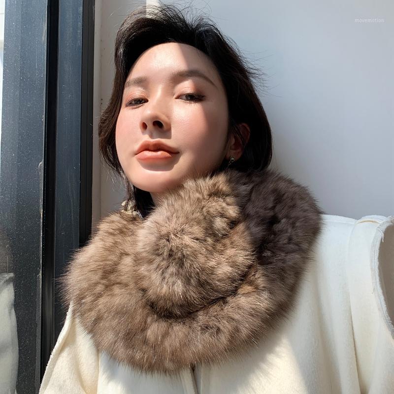 

Sable Scarf mink lady's mink woven scarf fur winter new style fashion shawl warm and fashionable1