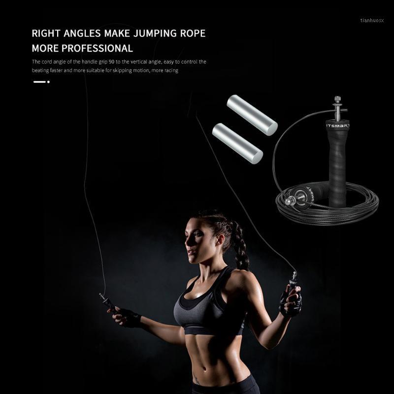 

Anti-Slip Steel Jump Rope Weighted Handle Adjustable Fitness Speed Skipping Rope for Working-out Comfortable Decoration1