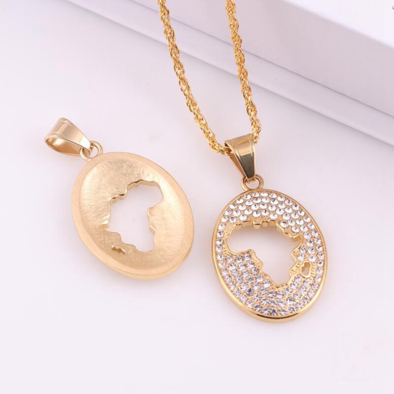 

Hip Hop Man Crystal Hollow Africa Map Pendant Necklace For Men Boys Cute Chain Jewelry Drop Shipping Pendant Necklace Gifts