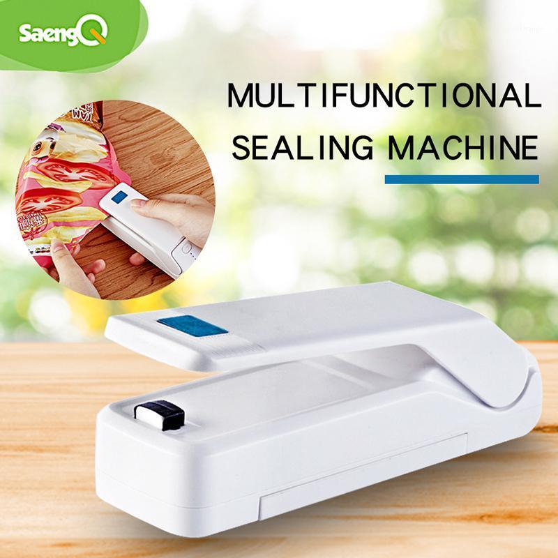 

saengQ Mini portable sealing machine multi-function small home plastic bag sealing machine snack storage bag1