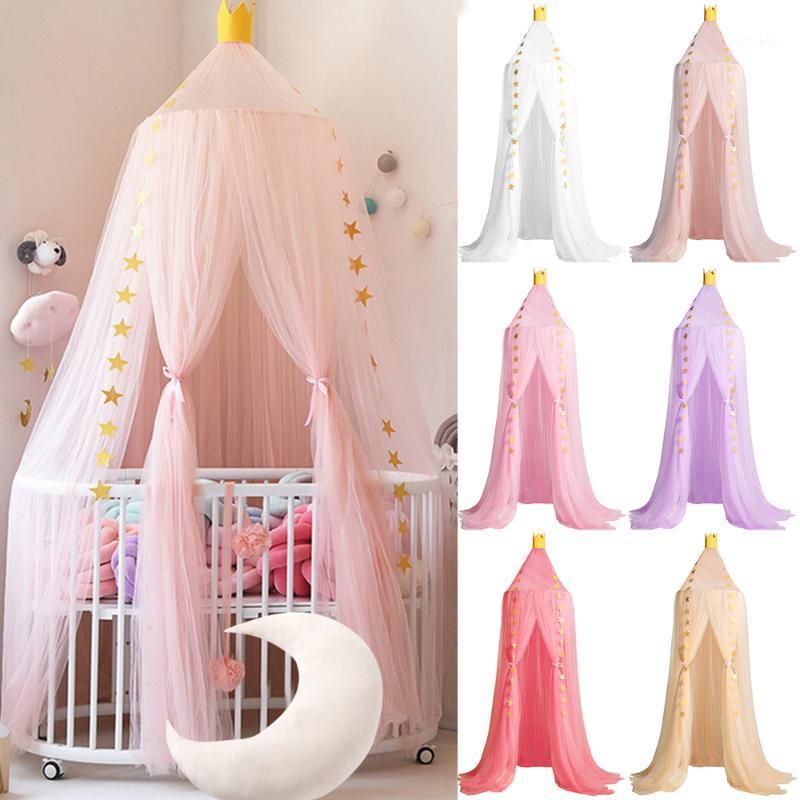 

Hanging Kids Baby Bedding Dome Bed Canopy Cotton Mosquito Net Bedcover Curtain For Baby Kids Reading Playing Home Decor1