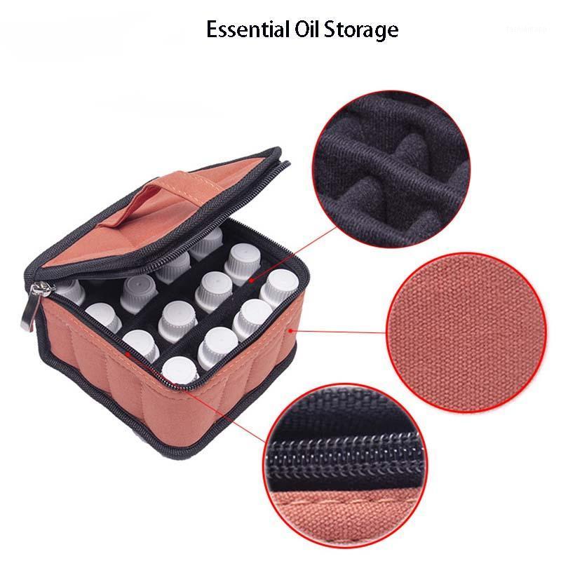 

Essential Oil Storage Bag for 16 Bottles(10-15ml) Travel Organizer Case Portable Carrying Case Shockproof Cosmetic Bag1, Black