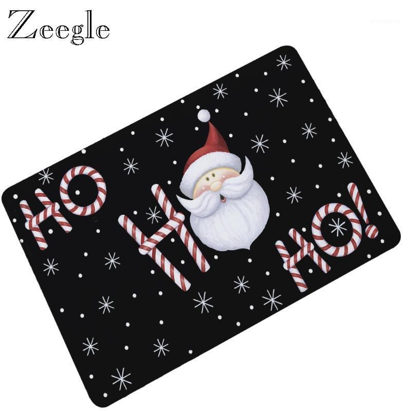 

Zeegle Christmas Floor Mat for Home Decor Anti Slip Bathroom Shower Mat Doormat Waterproof Bathroom Entrance Hallway Carpet1, Coz