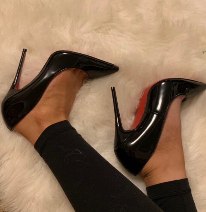 

pump Patent leather Pigalle Heels WOMEN wedding shoes pointed toe fine heels sexy woman red Black, high heels Purple, sheepskin 35-44