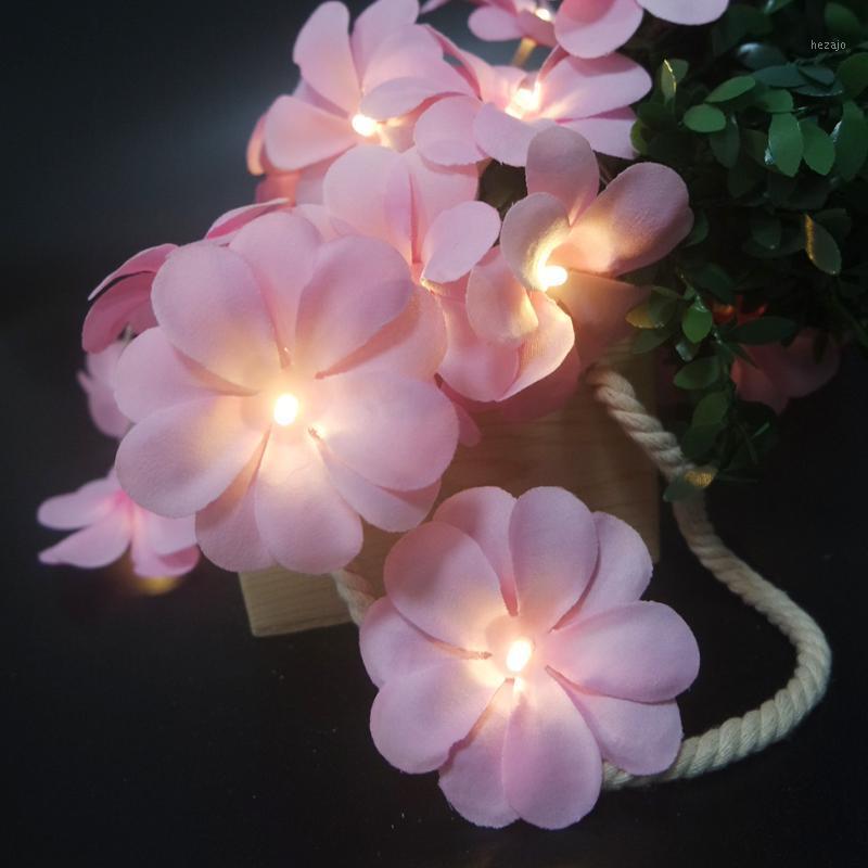 

Fashion floral Plumeria led light garland for wedding decoration,flower string light decorative,Kids living room fairy led1, Pink