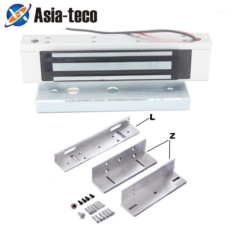 

180kg 350lbs 280KG 600lbs Electric Magnetic Lock DC 12V Single Door Electromagnetic Lock with ZL Bracket1