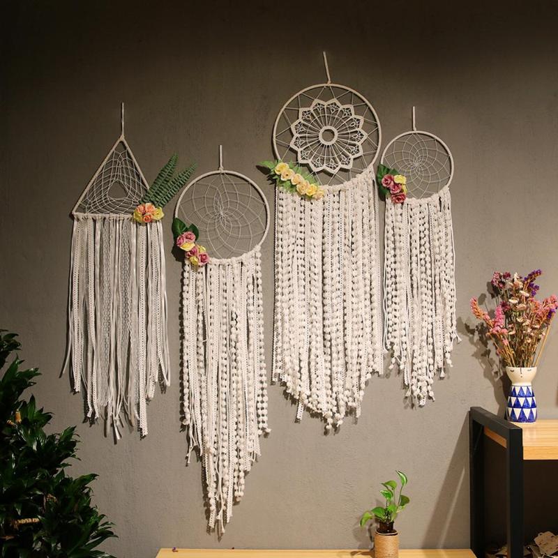 

nordic white large dream catcher room decoration nursery decor wedding decoration valentines day gift bridesmaid gift