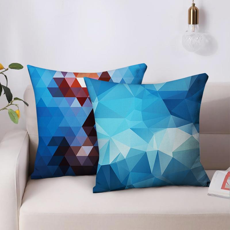 

Fuwatacchi Geometric Style Cushion Cover Checkered Pattern Throw Pillow Covers for Couch/Car Home Decor Pillowcase 45x45cm, Pcfs006411tps