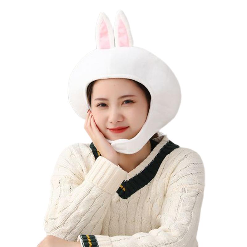 

Lovely Cartoon Bear Plush Hat Cute 3D Animal Ears Stuffed Toy Headgear Warm Earflap Cap Performance Holiday Party 094B