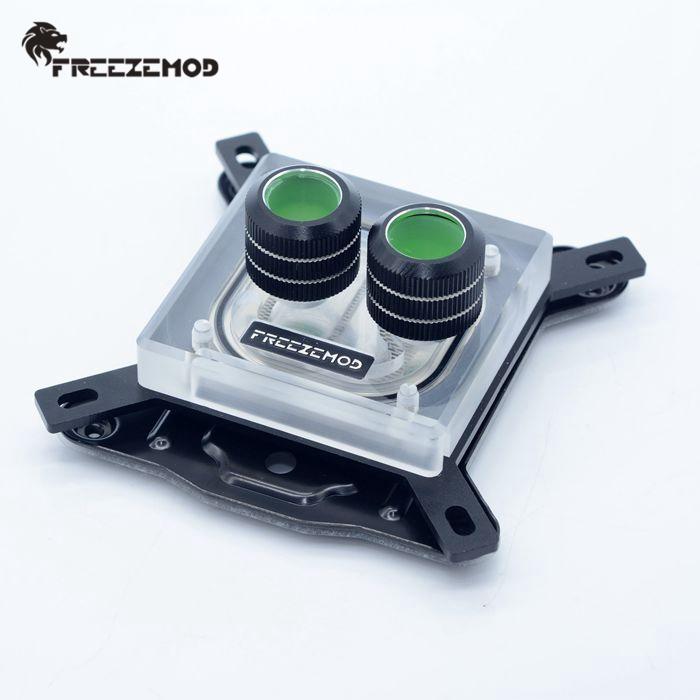 

FREEZEMOD Transperant CPU Water Cooler Block spray Lquid For Intel 115X 2011 775 Watercooling CPU Block RGB remote control AURA