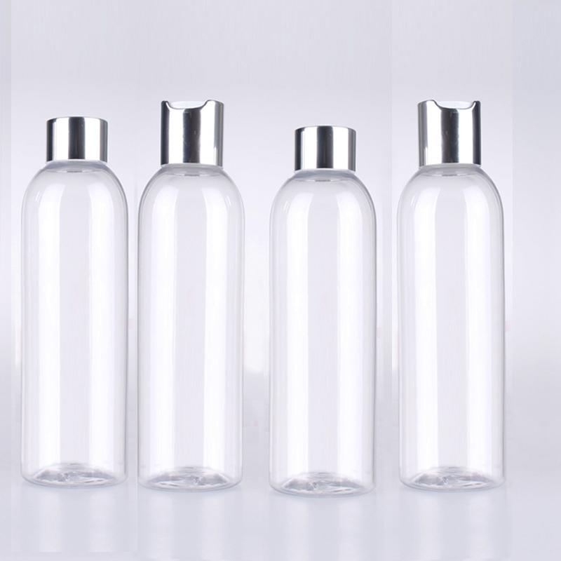 

50pcs 200ml DIY amber pet plastic bottle,200ML Pet bottle with screw cap disc cap,200cc amber cream bottle
