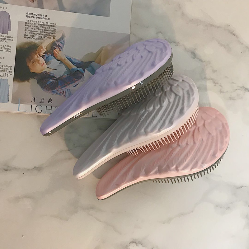 

2pcs Comb Hair Brush Professional Hairbrush Anti-static Angel Comb