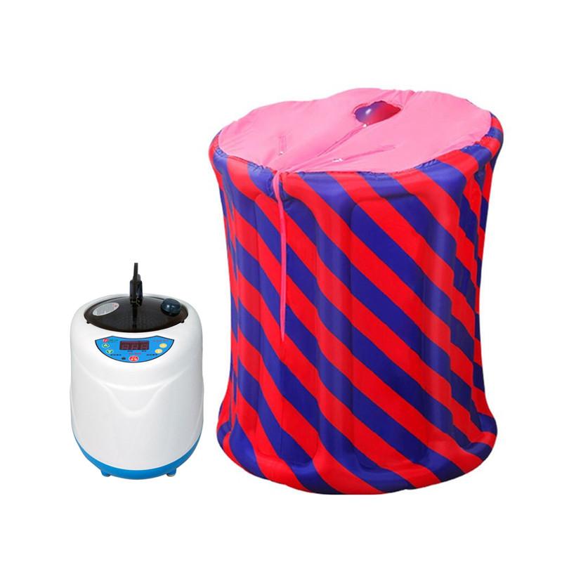 

NEW Inflatable Folding Steamer Sauna Steam Box Spa Steamer with Remote Control & Air Pump Fumigation Machine 9 Gears 0-99 Mins