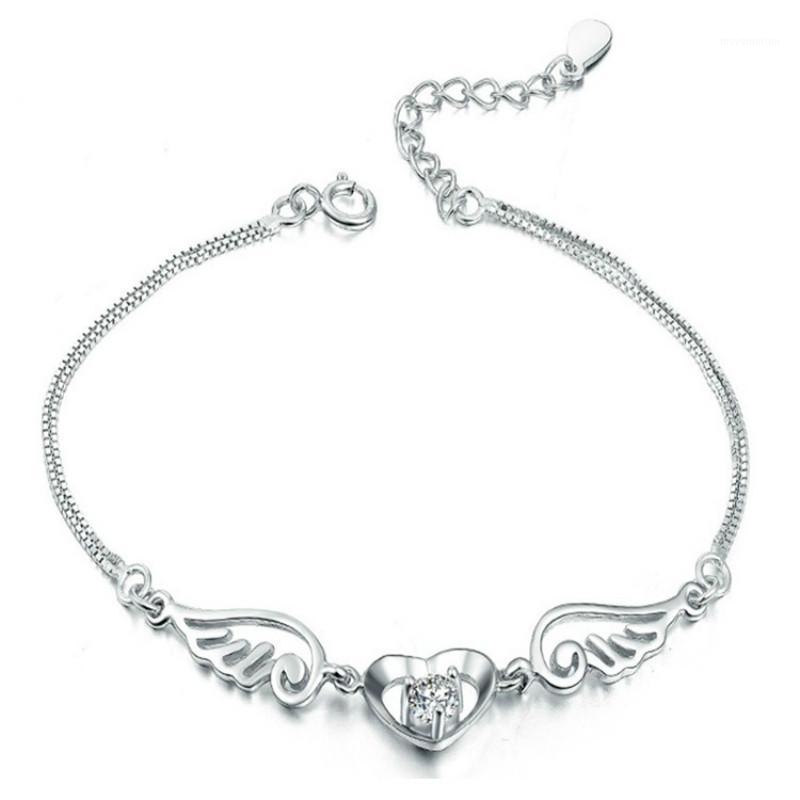 

Silver Plated Bracelet Angel Lovers Bracelet Silver Plated Jewelry1