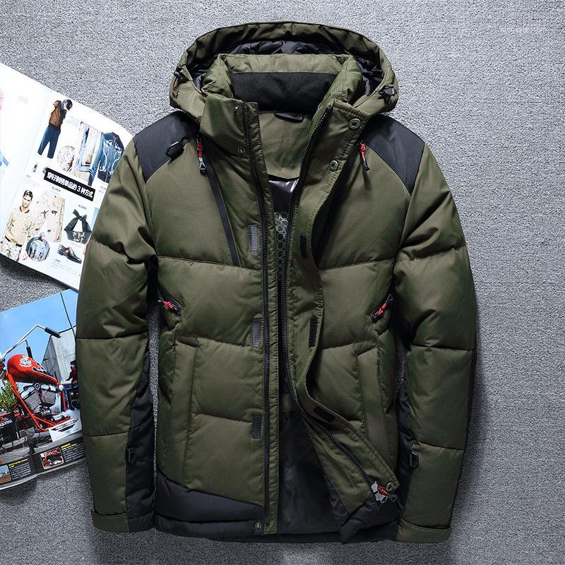 

men down jacket chaqueta plumas hombre invierno men down coat doudoune homme duvet de canard chaquetas hombre plumas1, Black