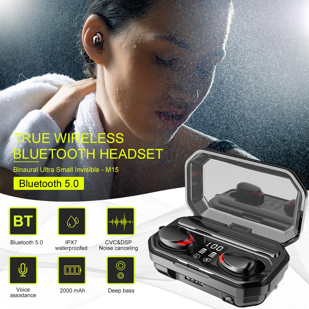Suministro Al Por Mayor Auriculares Inalámbricos A13 M15 Bluetooth TWS  Auriculares TWS STEREO Ruido Cancelar Auriculares Control Toque Earbudos  Deportivos Con 2000mAh Power Bank De Simida2012, 11,35 € | Es.DHgate.Com