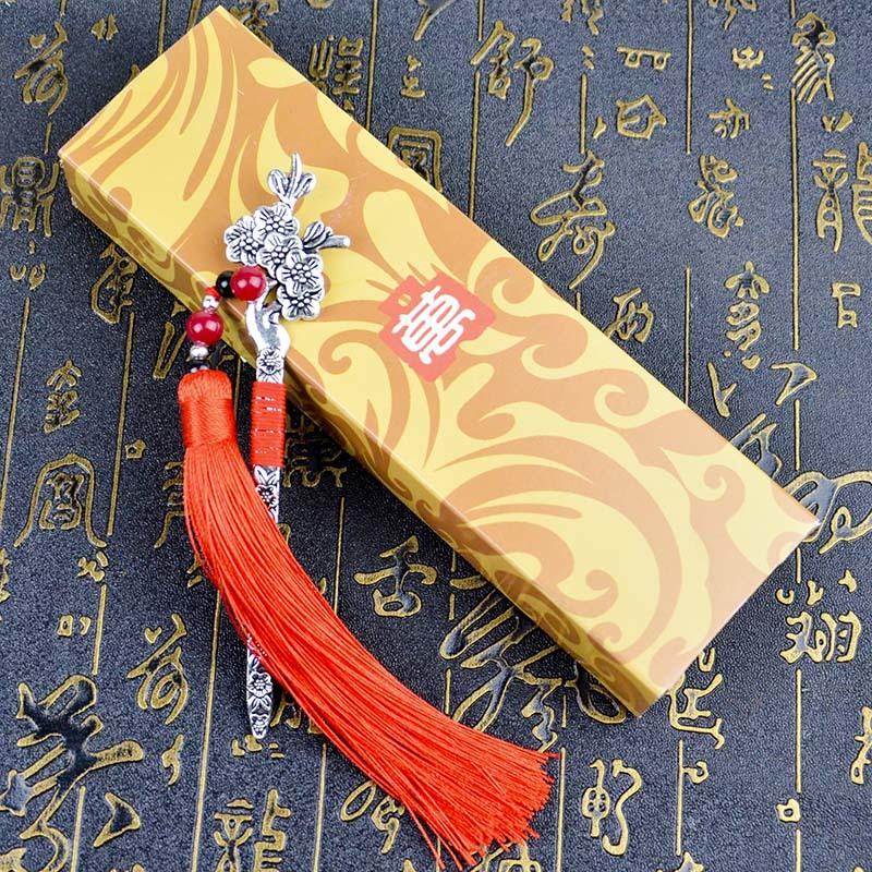 

1Pc Retro Alloy Metal Bookmark Mascots Beaded Fashion Vintage Bookmark