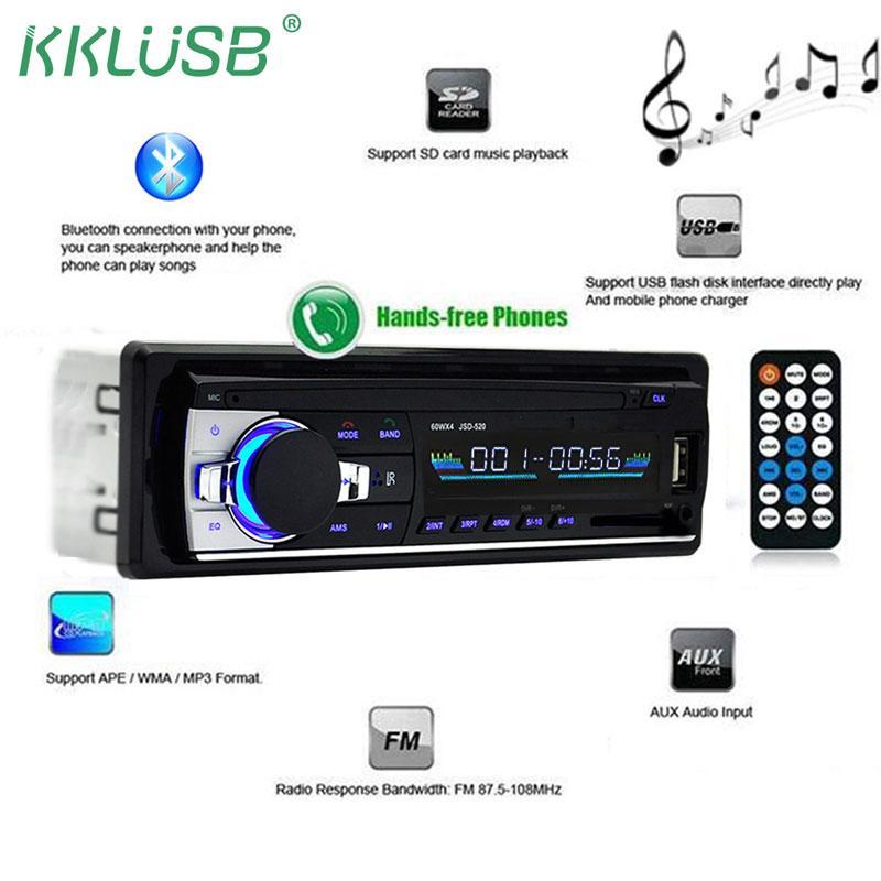 

autoradio 1 din car radio JSD-520 car stereo bluetooth audio mp3 recorder usb sd aux input oto teypleri auto radio player1