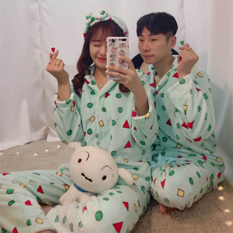 

2020 Suit Couple of Cardigan Comfortable Sleepwear Plus Female Pajamas Define New Vintage Fashion, White women