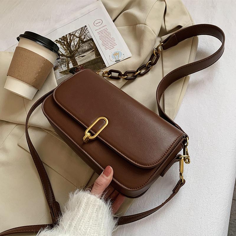 

Niche Design Western Style Handbags Popular New Fashion Messenger Bag Shoulder Square Bag Underarm Dual-use Width: 24cm, Beige