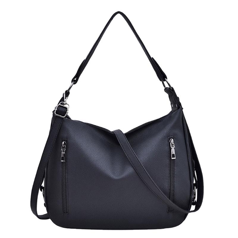 

Women's Shoulder Bags 2021 Quality Large Capacity Chain Shoulder Purses And Handbag Women Clutch Bags Ladies Hobo Bag, Black