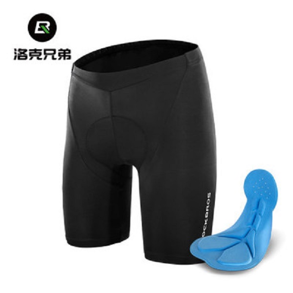 

ROCKBROS Men Women Summer Cycling Shorts MTB Road Sponge Pad Elastic Pants Bicycle Pant Riding Clothing, Black