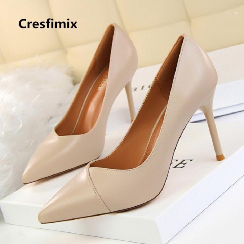 

Women Fashion High Quality Spring & Summer Slip on Black Pu Leather High Heel Shoes Female Cool Stylish Heel Pumps E27581