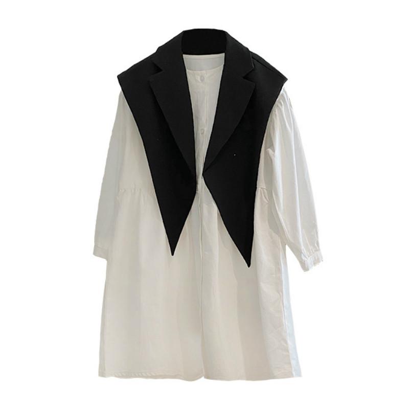 

New 2020 Autumn Girls Dress Kids Puff Sleeve Dress Baby Princess Toddle Children Cotton Elegant with Cape Cute #5619, Black and khaki