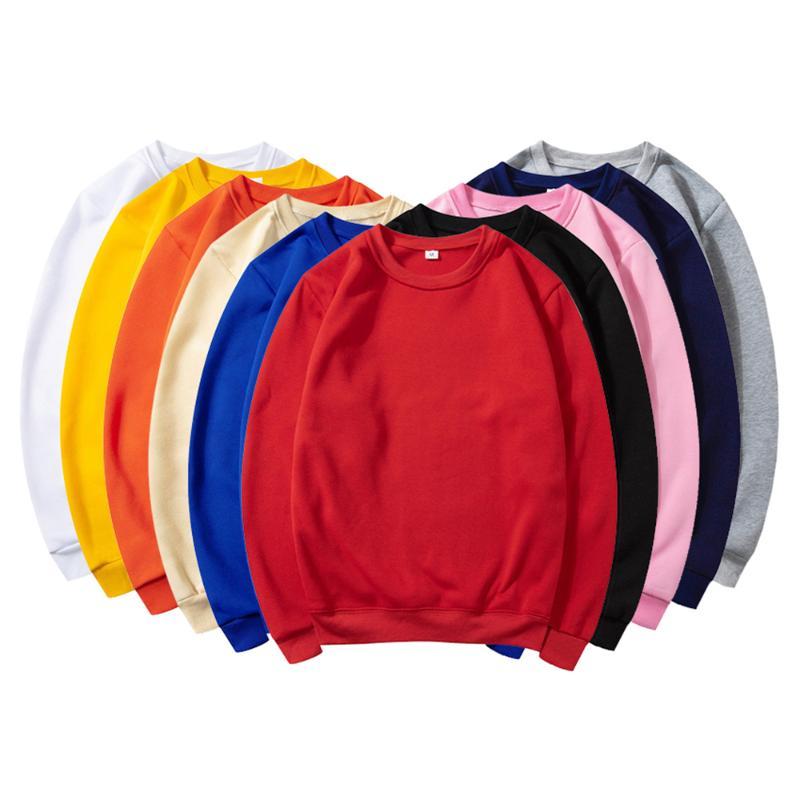 

Solid Color DIY Print Sweatshirt Men/Women O-neck Customize Logo Print Sweat Shirt Image Text Character Unisex Couple Cloth, Black