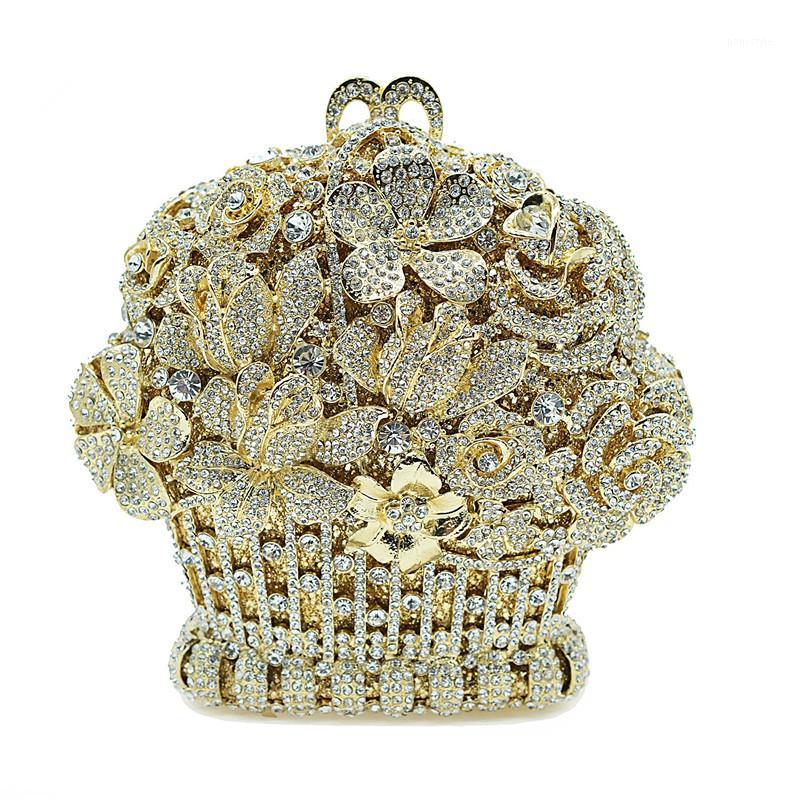 

Women Crystal diamond Clutch purse Evening Bags Metal Bridal Wedding Diamond Purses and Handbags messenger bag party1, Color same picture