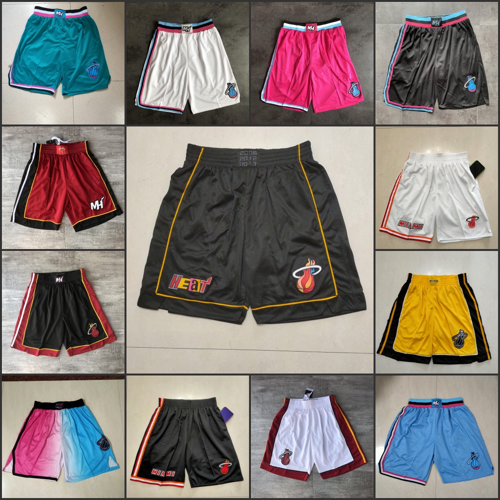 

Men Miami Heat''City''Edition 2022 Black 75th Anniversary Shorts