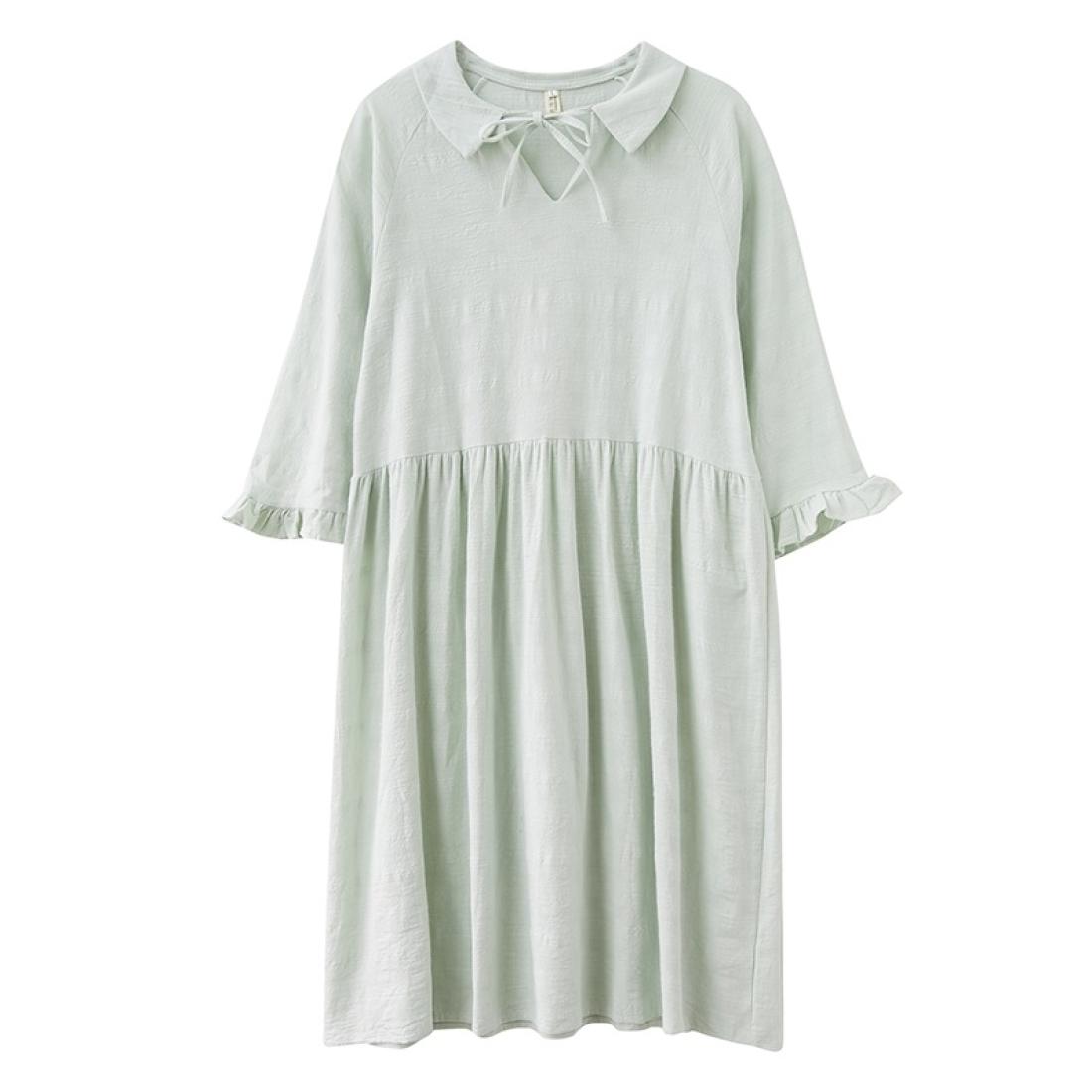 

Loose Slimming Plus Size Western Style Jacquard Dress