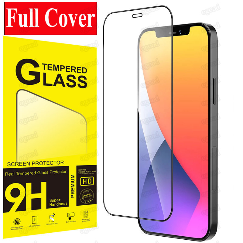 

Full Cover Tempered Glass for iPhone 12 Mini Pro Max Protective Screen Protector for iPhone SE 2020 XR 11 8 Plus with retail package