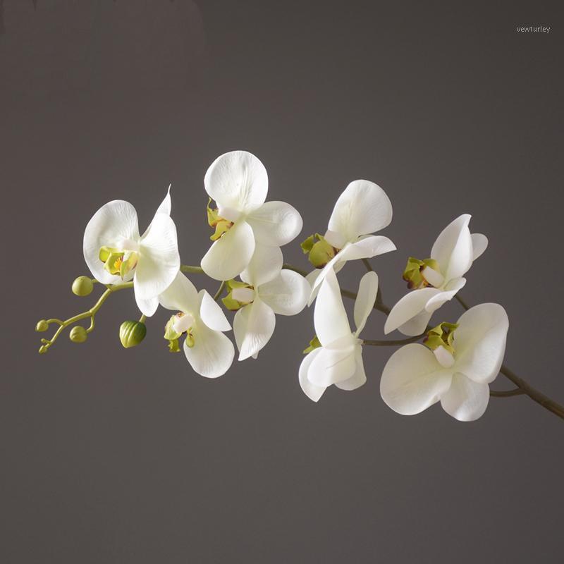 

Top Grade 82cm Artificial Butterfly Orchid Flower For Home Decoration Silk Flower Branch Wedding Party Sample Room Decor1, 1 bunch flower