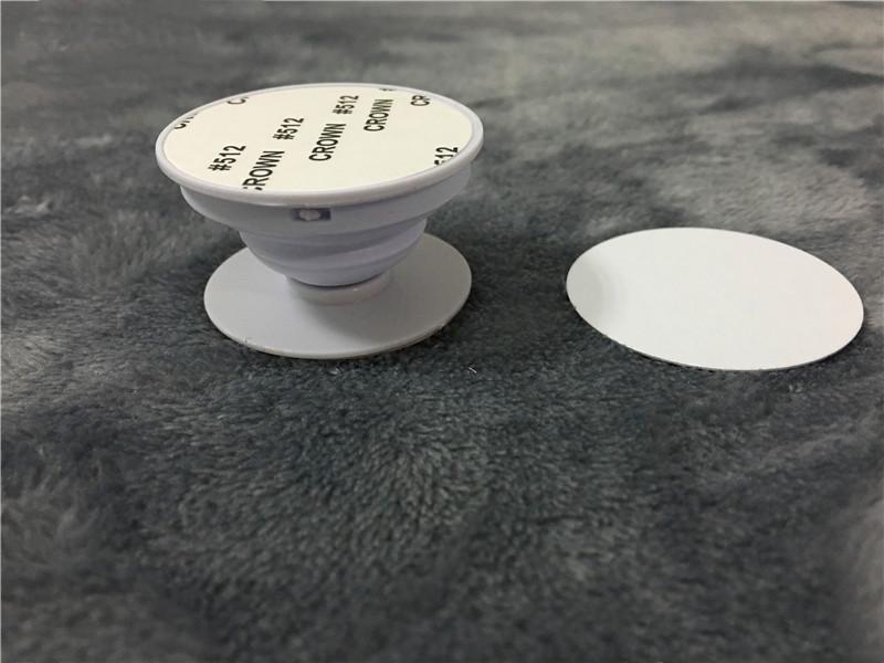 

New Sublimation Blank mobile Phone Plastic Stand With Metal insert heat trasnfer printing Sublimation Holder mounts Stand Without Hook Grip, White