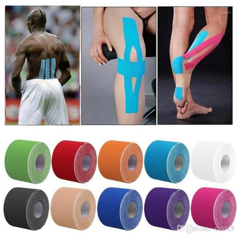 

11 cinta de color vendaje muscular 5cm * 5m cinta adhesiva elástica para lesiones muscular pegatina deporte Kinesiología1, Purple