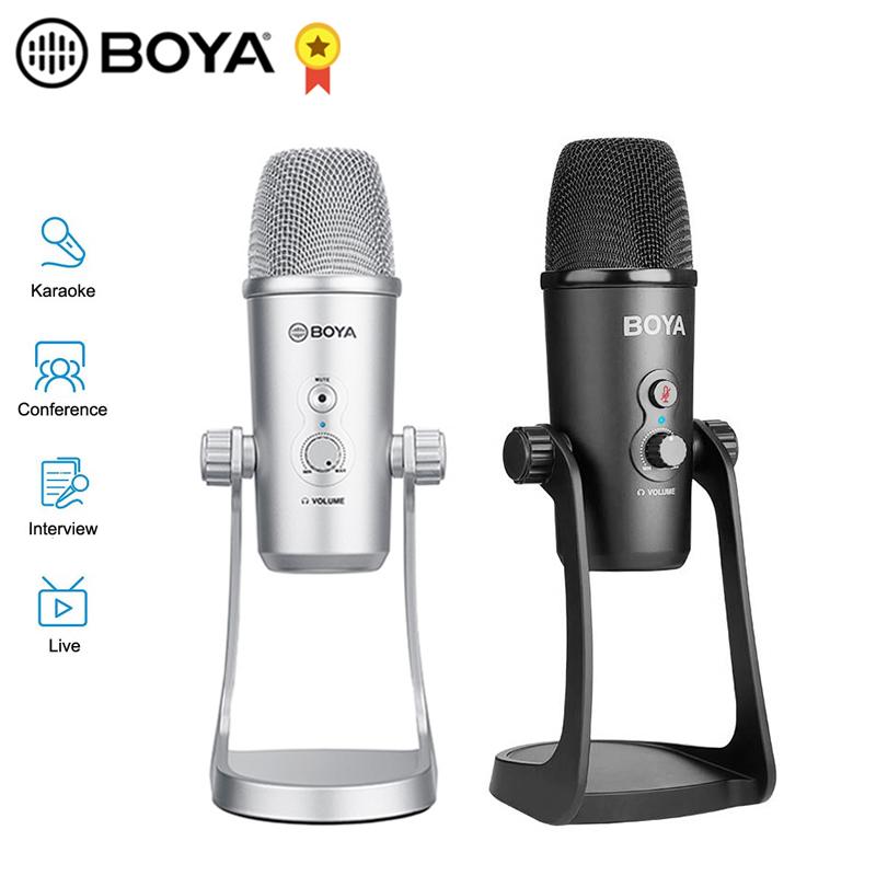 

BOYA BY-PM700SP BY-PM700 USB Microphone Stereo Condenser PC Mic for Vocals Podcast Computer PC mobile Phone Android Recording