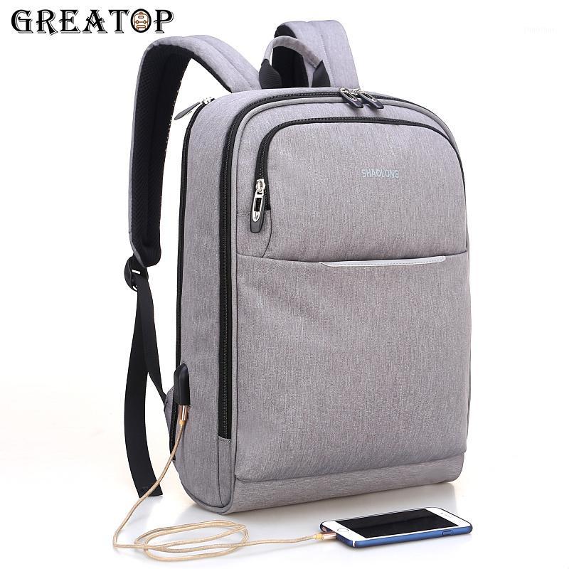 

GREATOP 2020 Men's Backpacks Unisex Multipurpose Backpack School Bags travel bags for 15.6 Laptop Notebook anti thief1, Black