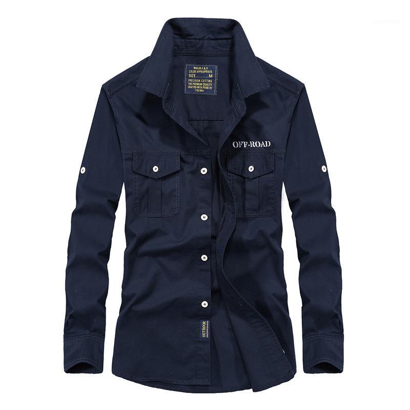 

Big Size -6XL Men' Shirts Long Sleeve Cotton Casual Blouse Sports Hiking Climbing Outdoor Fishing Cargo Tops1, Blue