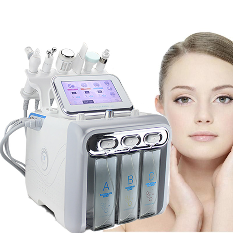 

NEW 6in1 Hydrafacial Dermabrasion Machine Water Oxygen Jet Peel Hydra Skin Scrubber Facial Beauty Deep Cleansing RF Face Lifting Cold Hammer
