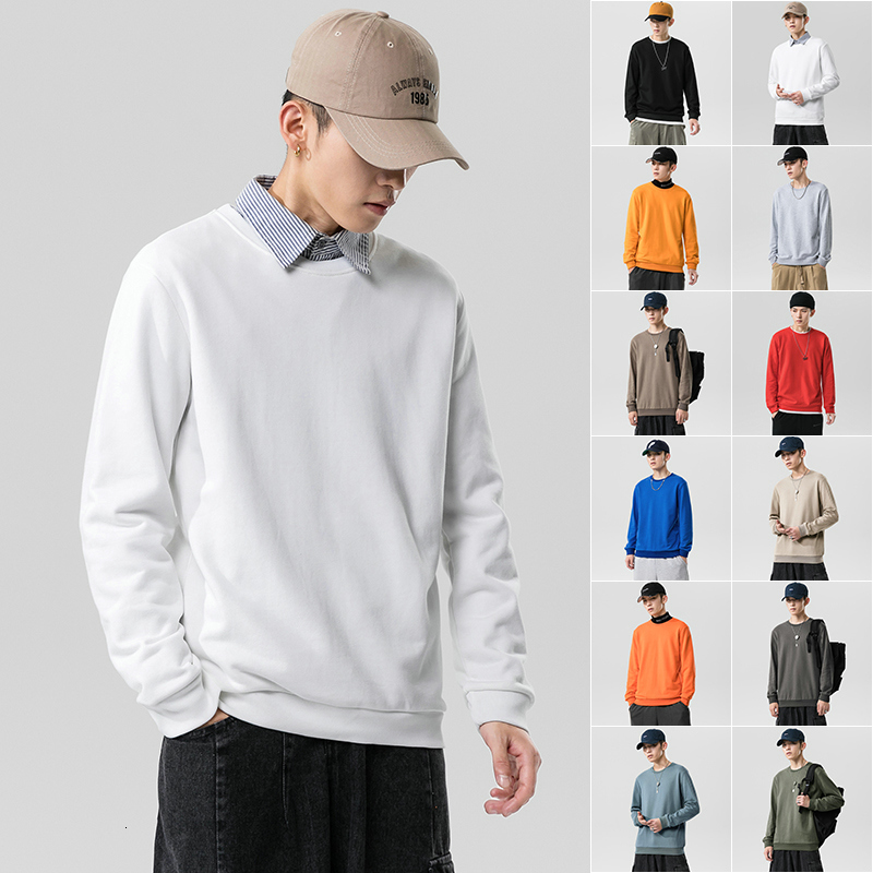 

2021 New Autumn Spring Fashion Oversize Male Tshirt Long Sleeve the Neck Shirt for Man Top t PUOY, Df14 6