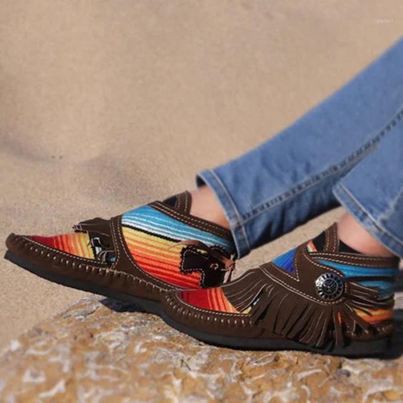

2020 Women's Shoes Fringed Short Boot Ladies British Style Tassel Ankle Boots Women Female Sports Shoes Boots Female Leisure1, Brown