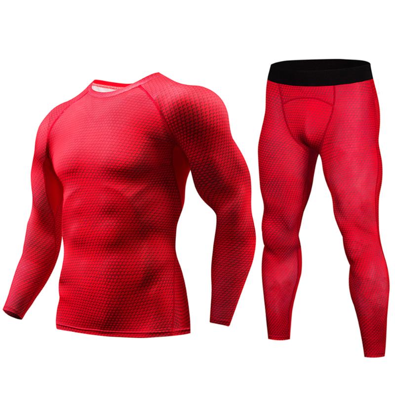 

New Winter Thermal Underwear Sets Men Quick Dry Anti-microbial Stretch Men' Thermo Underwear Male Warm Long Johns Fitness