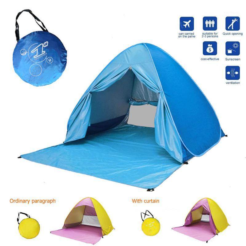 

Outdoor Beach Tent Automatic Open Up Tent Ultralight Folding For Tourist Fishing Camping Anti-UV Shade 2-3 Persons1