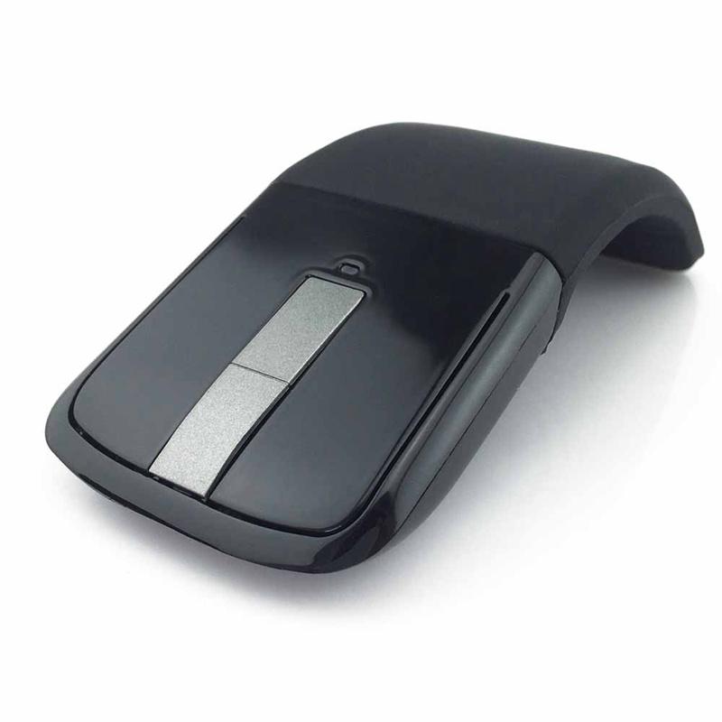 

2.4Ghz Foldable Wireless Mouse Folding Arc Touch Slim Mouse Computer Gaming Mice for Surface PC Laptop