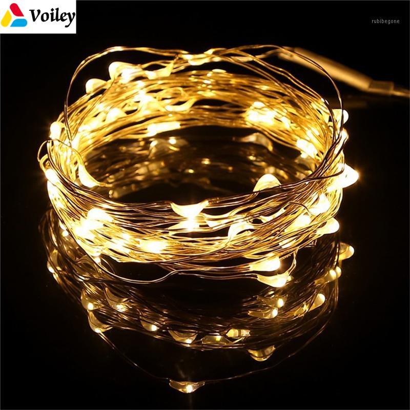 

Christmas Decorations for Tree 4M 40 LEDs Warm White Micro Copper Wire Firefly Fairy Lights Noel 2018 New Year Home Decoration,Q1