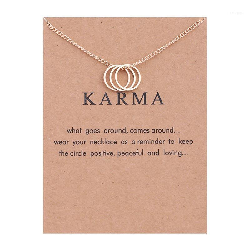 

Chokers Vintage Three Circle Necklaces Pendant Women Jewelry For Friend Gift1