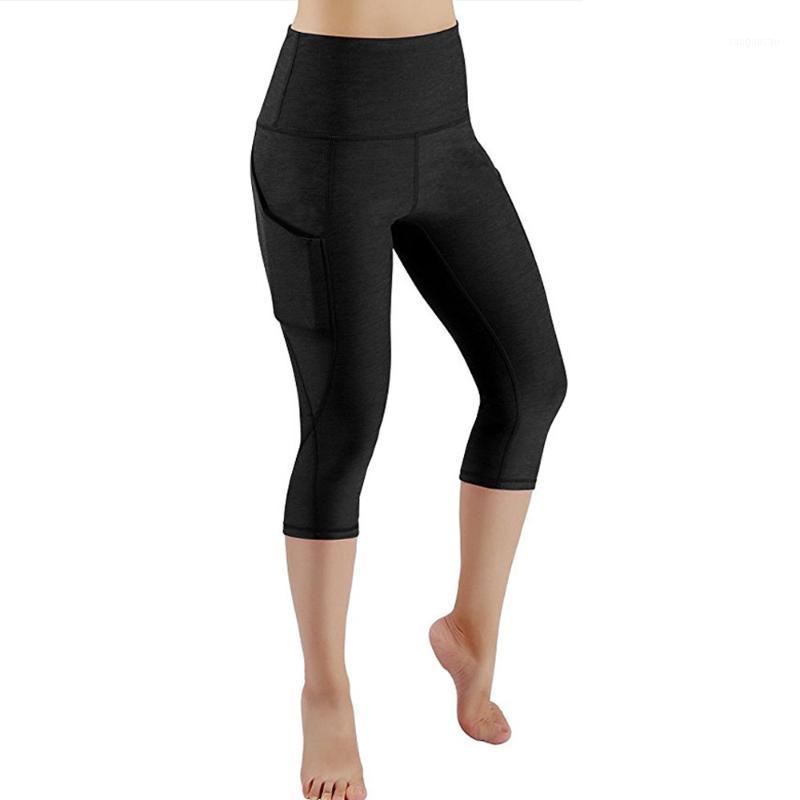 

Women Yoga Pants Women Workout Out Pocket Leggings Fitness Sports Gym High Waist Fitness Tights Running Yoga Athletic Pants1, Black